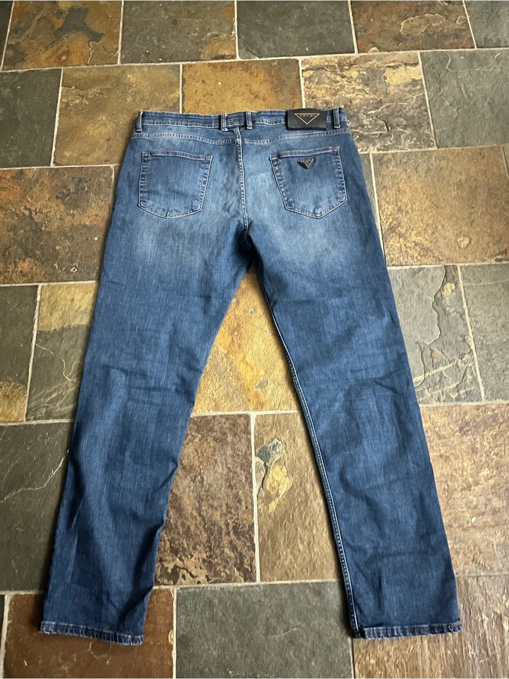 Prada Men’s Medium Blue Slim Straight Jeans